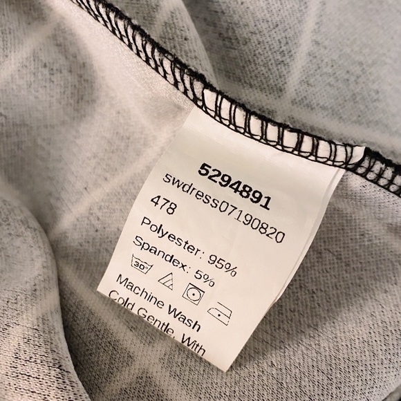 ☼ black & white bodycon dress - Picture 8 of 8